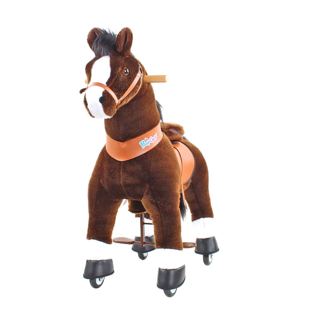 Model U Ride On Horse Toy Age 3-5 Chocolate - HoneyBug 