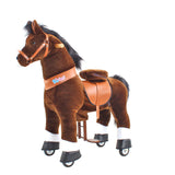 Model U Ride On Horse Toy Age 3-5 Chocolate - HoneyBug 