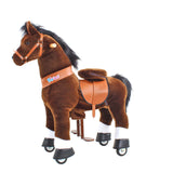 Model U Ride On Horse Toy Age 3-5 Chocolate - HoneyBug 