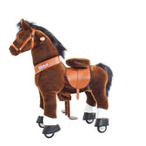 Model U Ride On Horse Toy Age 3-5 Chocolate - HoneyBug 