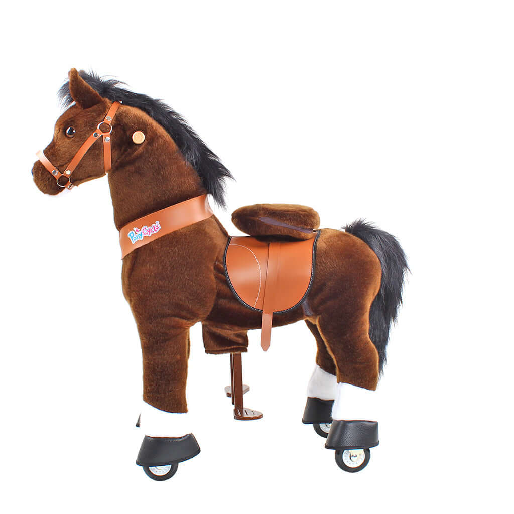 Model U Ride On Horse Toy Age 3-5 Chocolate - HoneyBug 