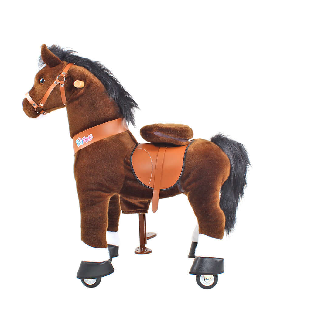 Model U Ride On Horse Toy Age 3-5 Chocolate - HoneyBug 