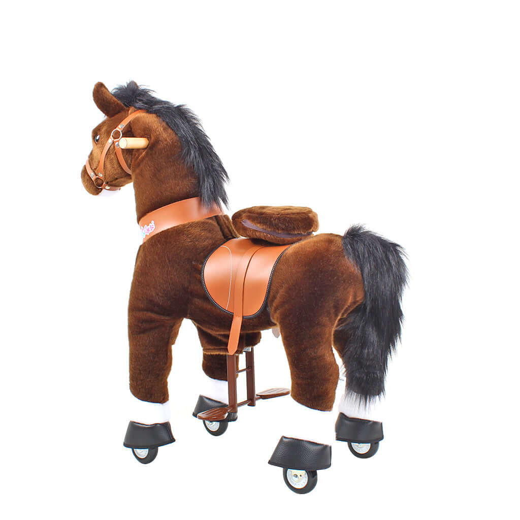 Model U Ride On Horse Toy Age 3-5 Chocolate - HoneyBug 