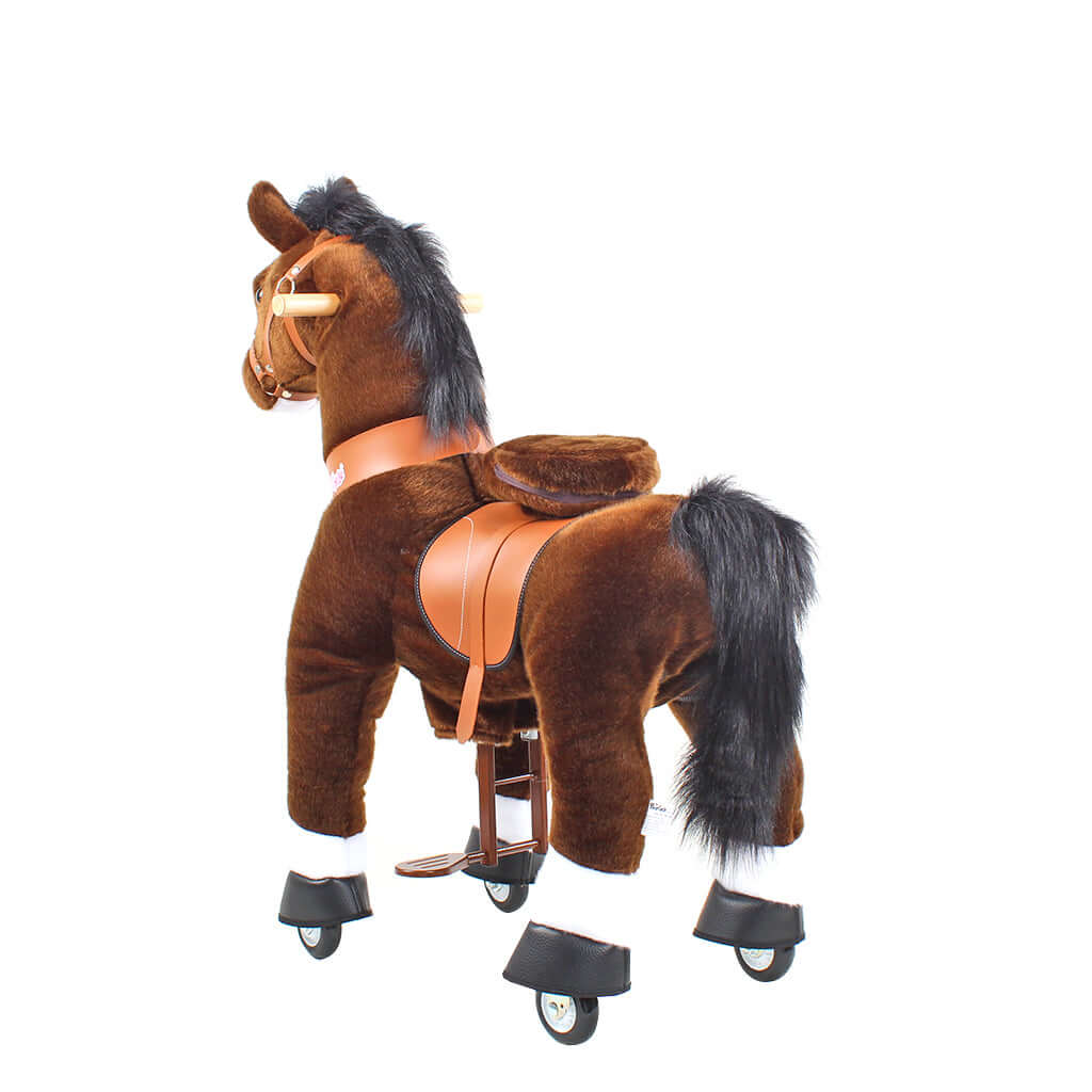 Model U Ride On Horse Toy Age 3-5 Chocolate - HoneyBug 