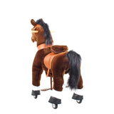 Model U Ride On Horse Toy Age 3-5 Chocolate - HoneyBug 