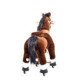 Model U Ride On Horse Toy Age 3-5 Chocolate - HoneyBug 