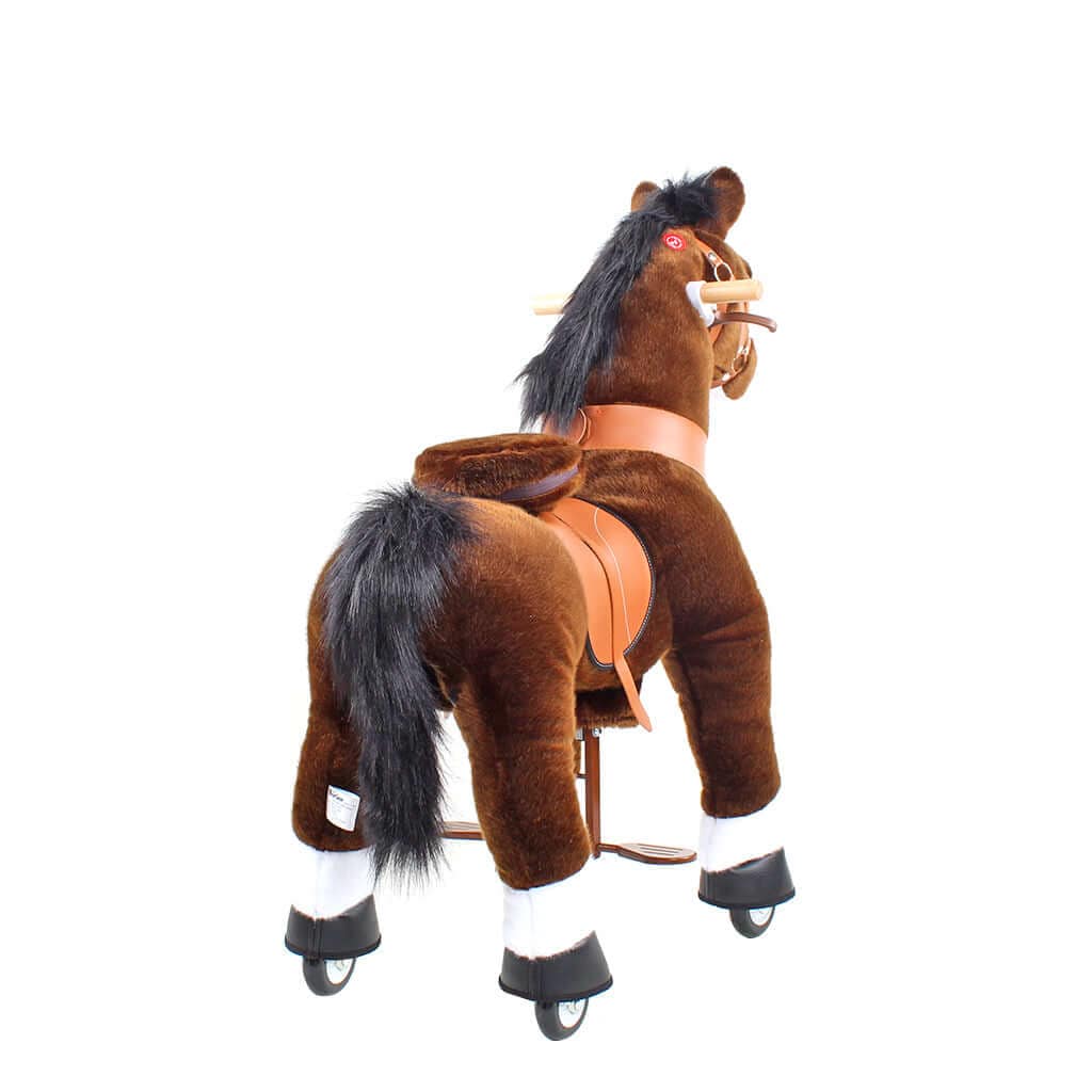 Model U Ride On Horse Toy Age 3-5 Chocolate - HoneyBug 