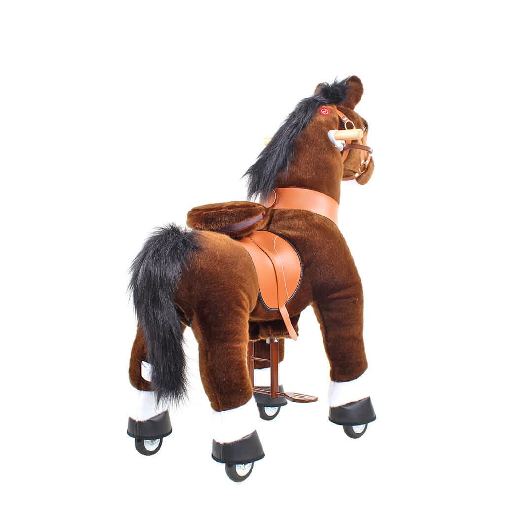 Model U Ride On Horse Toy Age 3-5 Chocolate - HoneyBug 