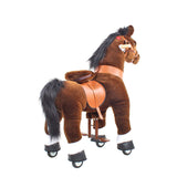 Model U Ride On Horse Toy Age 3-5 Chocolate - HoneyBug 