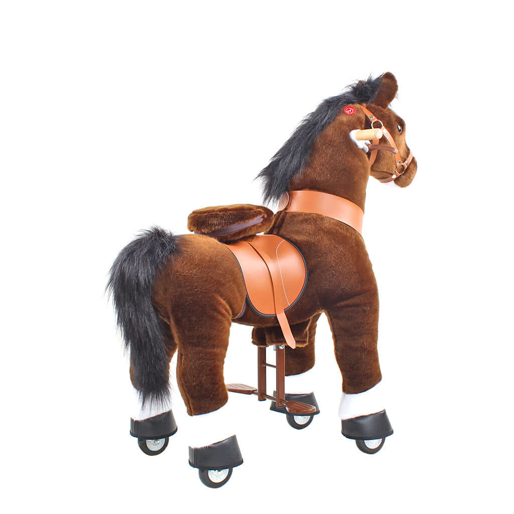 Model U Ride On Horse Toy Age 3-5 Chocolate - HoneyBug 