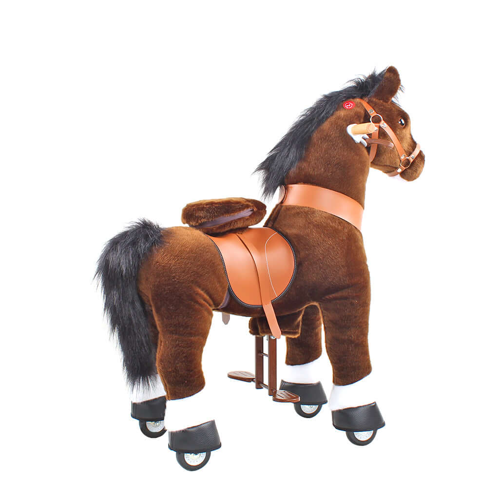 Model U Ride On Horse Toy Age 3-5 Chocolate - HoneyBug 