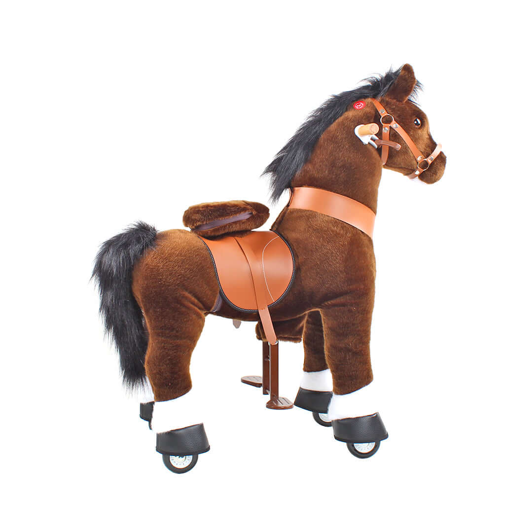 Model U Ride On Horse Toy Age 3-5 Chocolate - HoneyBug 