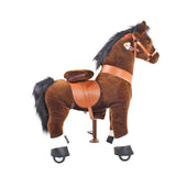 Model U Ride On Horse Toy Age 3-5 Chocolate - HoneyBug 