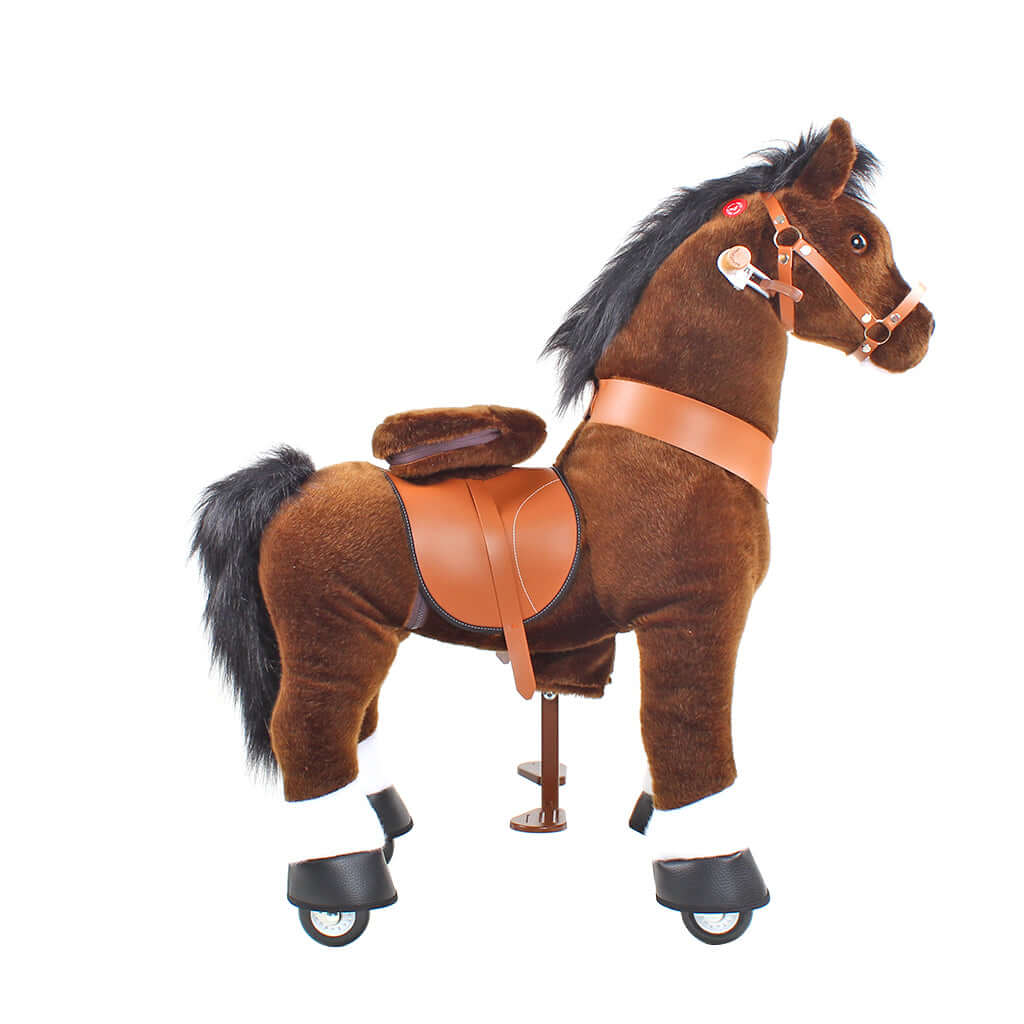 Model U Ride On Horse Toy Age 3-5 Chocolate - HoneyBug 