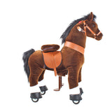 Model U Ride On Horse Toy Age 3-5 Chocolate - HoneyBug 