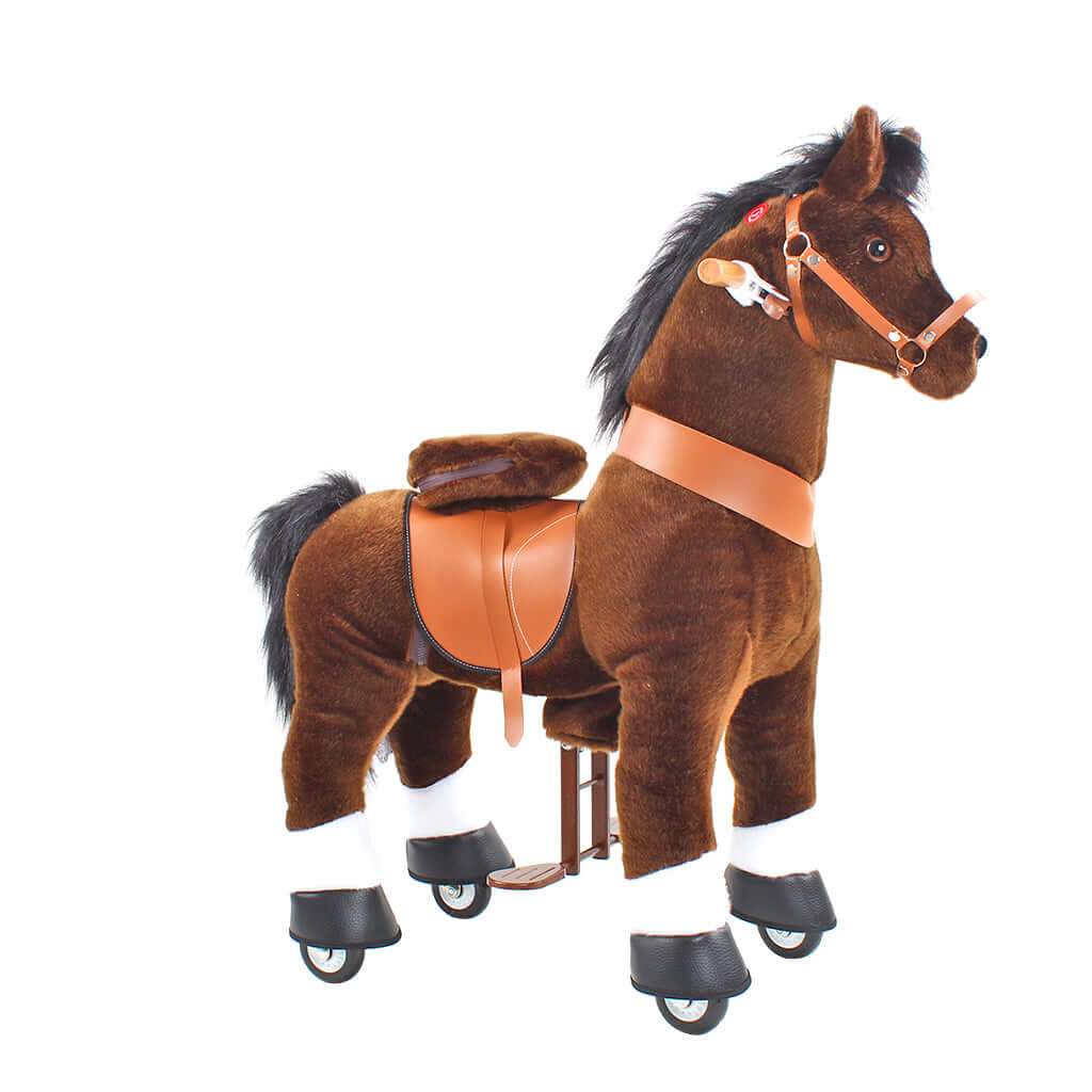 Model U Ride On Horse Toy Age 3-5 Chocolate - HoneyBug 