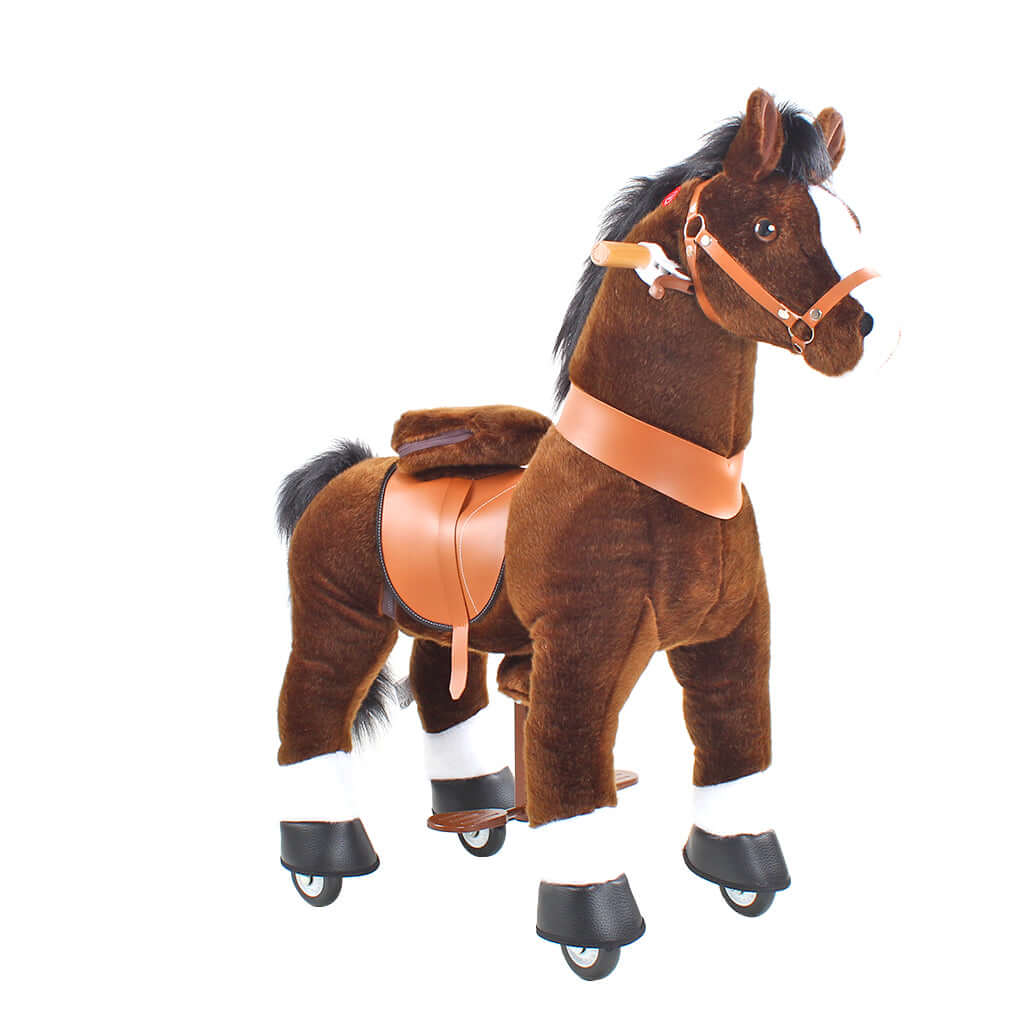 Model U Ride On Horse Toy Age 3-5 Chocolate - HoneyBug 