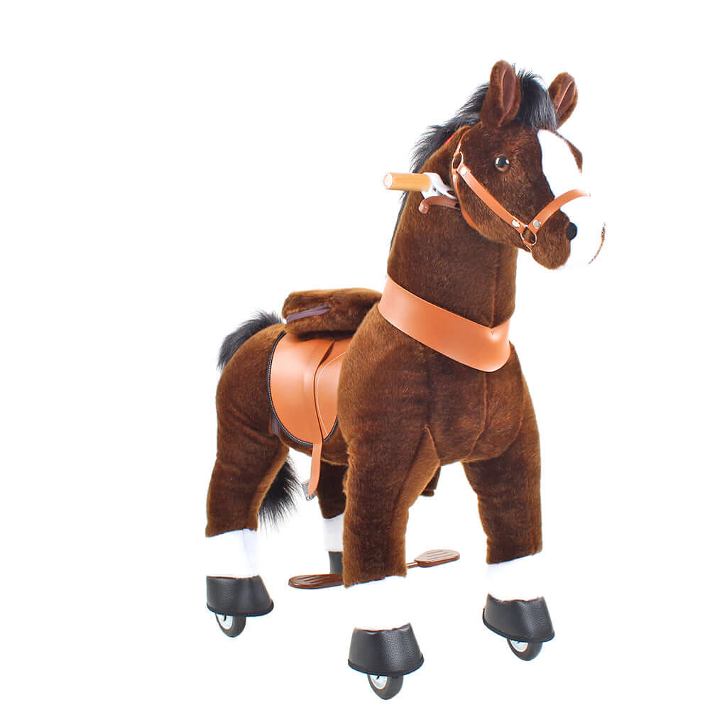 Model U Ride On Horse Toy Age 3-5 Chocolate - HoneyBug 