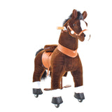 Model U Ride On Horse Toy Age 3-5 Chocolate - HoneyBug 