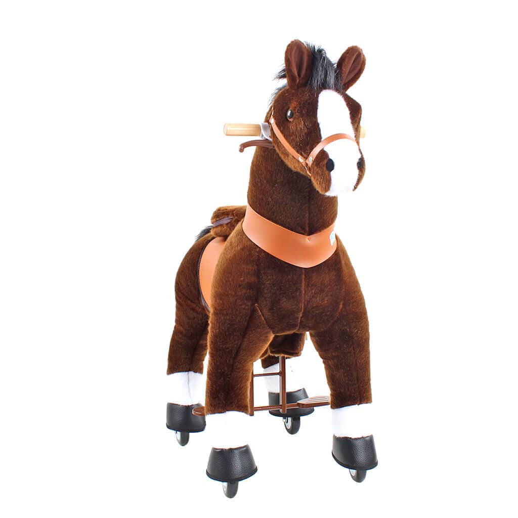 Model U Ride On Horse Toy Age 3-5 Chocolate - HoneyBug 