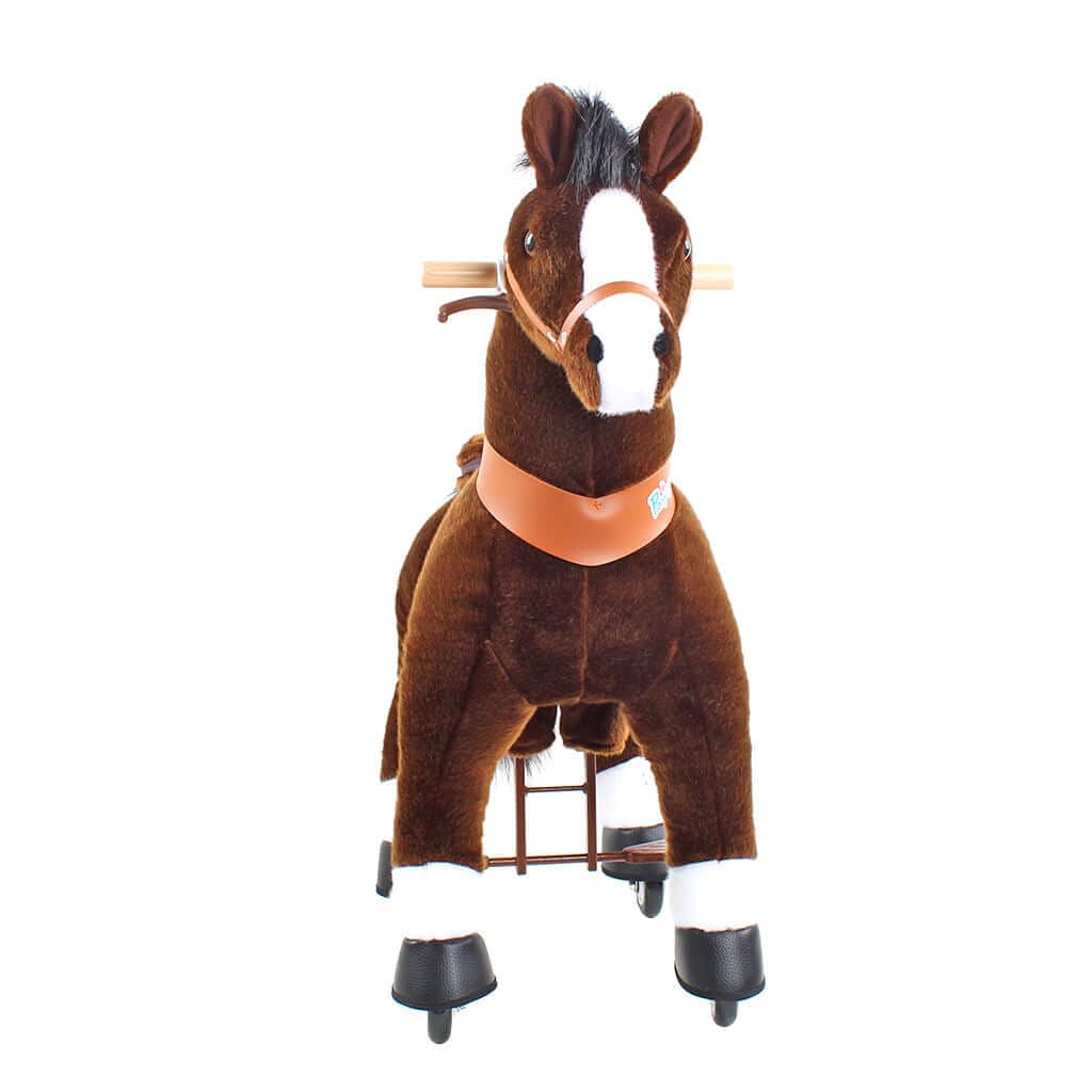 Model U Ride On Horse Toy Age 3-5 Chocolate - HoneyBug 