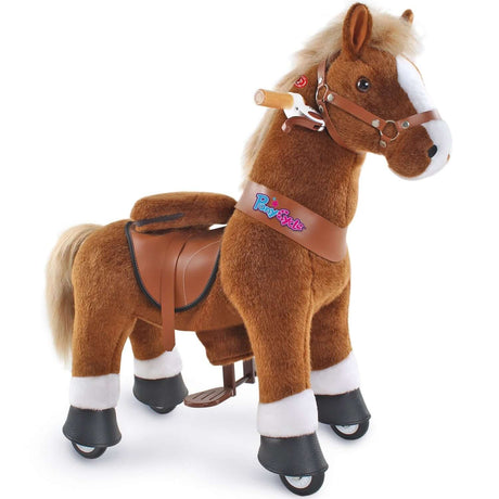 Model U Ride-On Pony Age 3-5 Brown - HoneyBug 