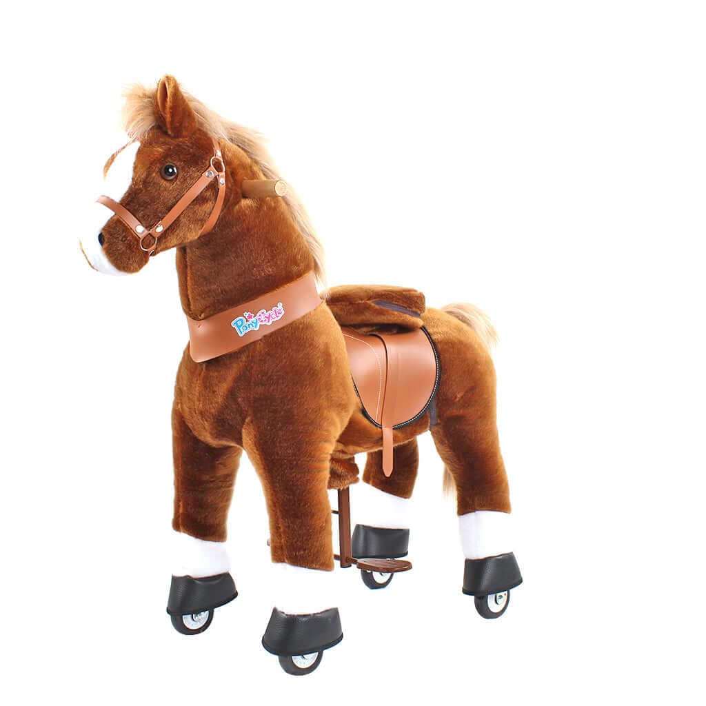 Model U Ride-On Pony Age 3-5 Brown - HoneyBug 