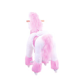 Model U Ride-On Plush Unicorn Age 4-8 Pink - HoneyBug 