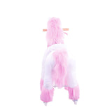 Model U Ride-On Plush Unicorn Age 4-8 Pink - HoneyBug 