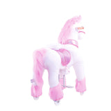 Model U Ride-On Plush Unicorn Age 4-8 Pink - HoneyBug 