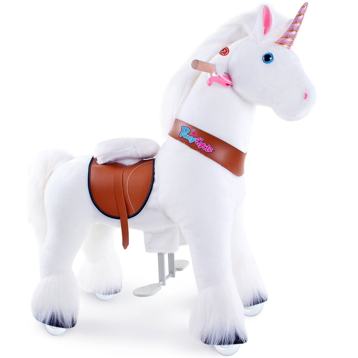 Model U Unicorn Riding Toy Age 4-8 White - HoneyBug 