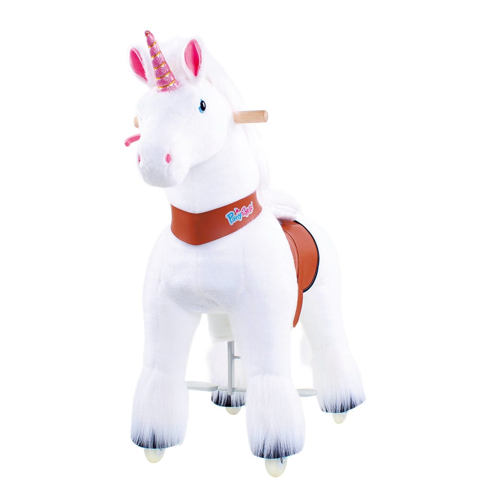 Model U Unicorn Riding Toy Age 4-8 White - HoneyBug 