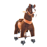 Model U Riding Horse Toy Age 4-8 Chocolate - HoneyBug 