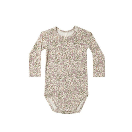 Bamboo Long Sleeve Bodysuit | Flower Field - HoneyBug 