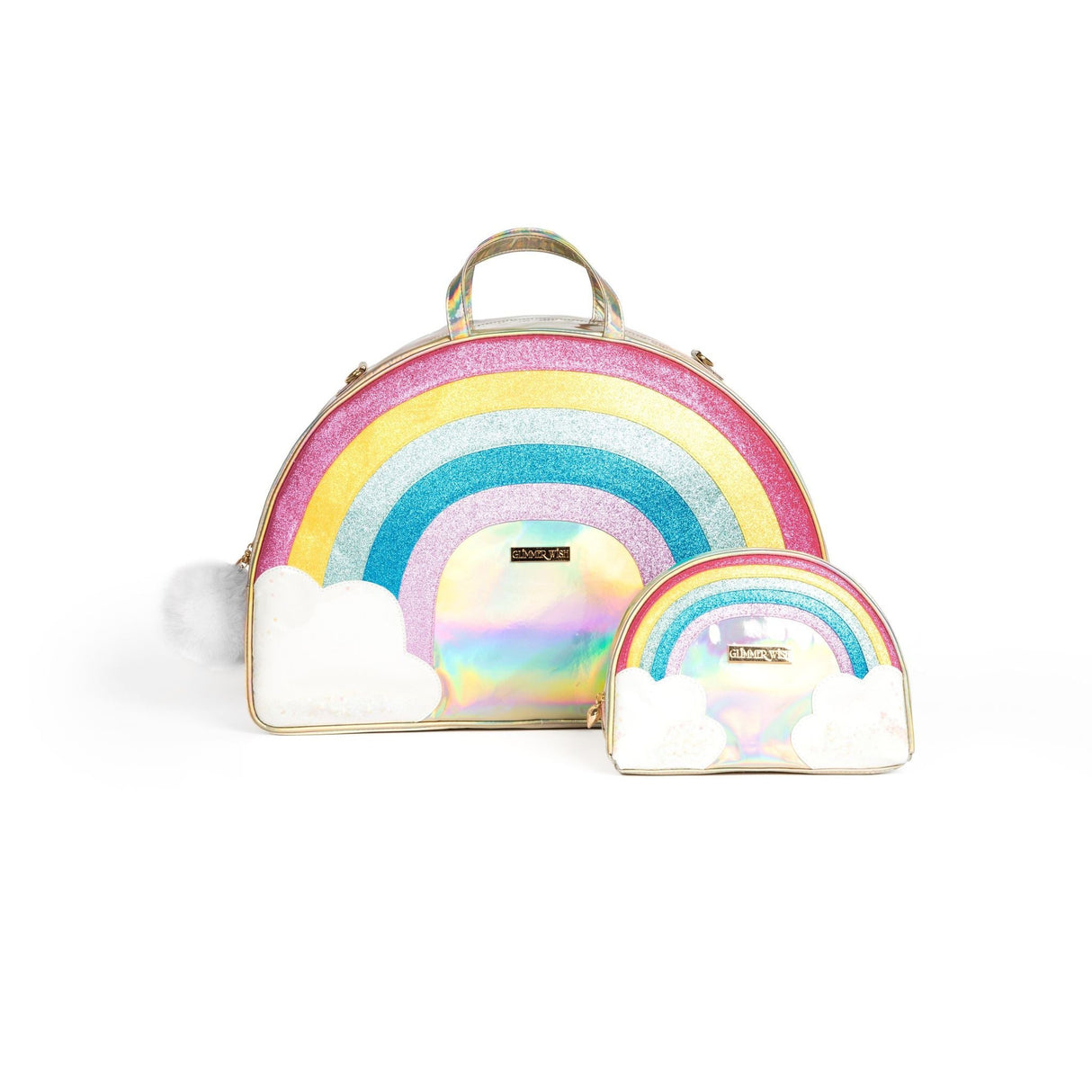 Unicorn Rainbow Overnight Bag and Cosmetic Bag - HoneyBug 