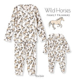 Wild Horses Bamboo Zipper Romper