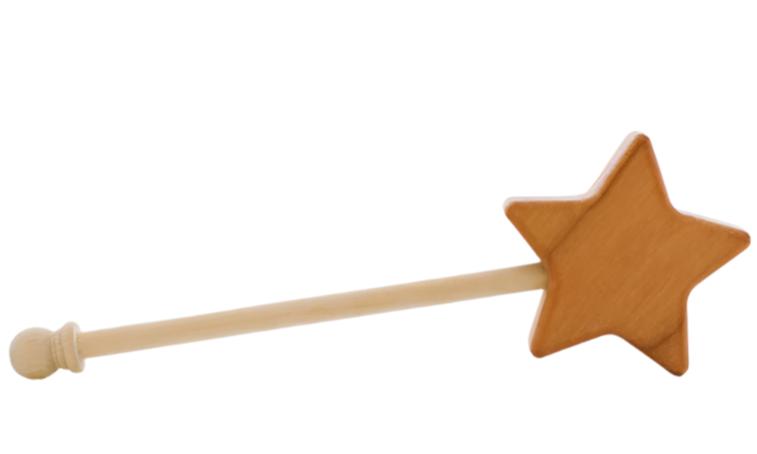 Wooden Star Wand - HoneyBug 