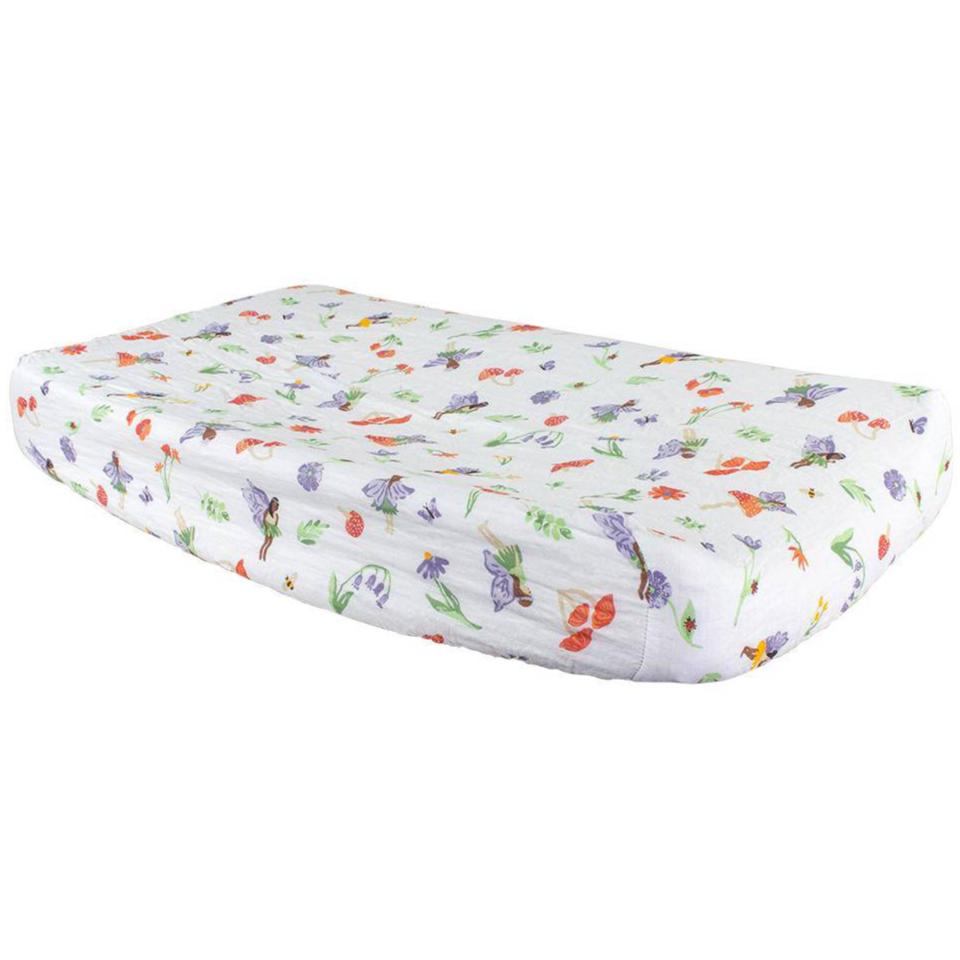 Woodland Fairy Oh So Soft Muslin Changing Pad Cover - HoneyBug 