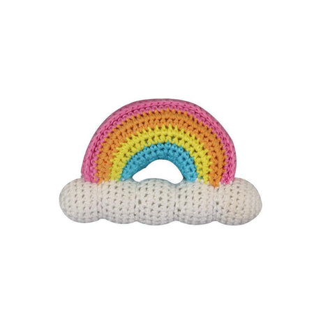 Rainbow Hand-Crochet Rattle - HoneyBug 