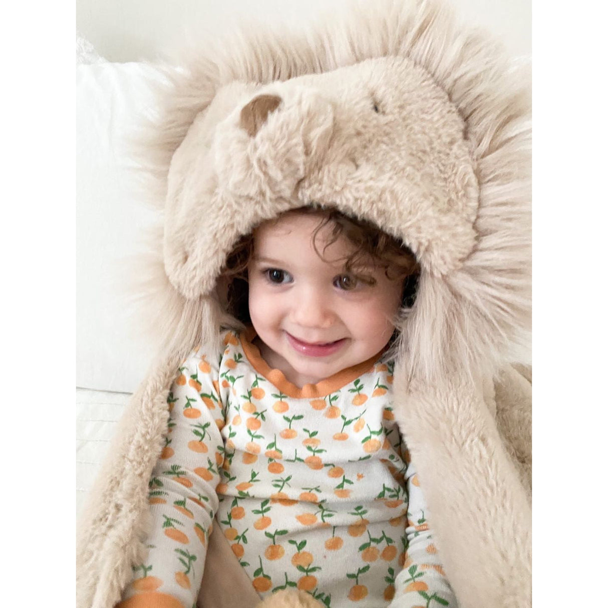 'Luca' Plush Lion Hooded Blanket - HoneyBug 