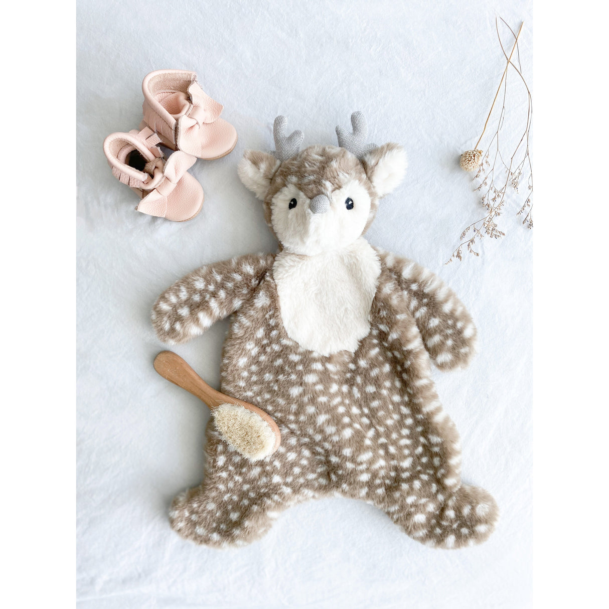 'Fiona' Fawn Plush Baby Security Blanket - HoneyBug 