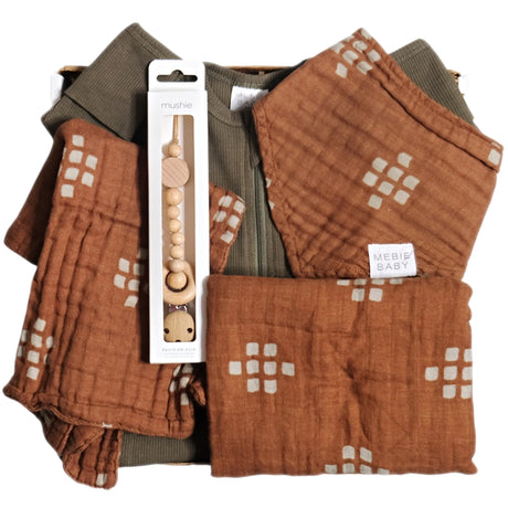 Modern Baby Gift Box - Chestnut - HoneyBug 