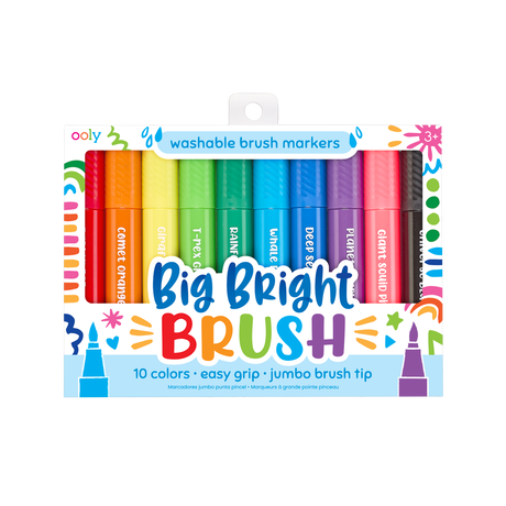 Big Bright Brush Markers by OOLY - HoneyBug 