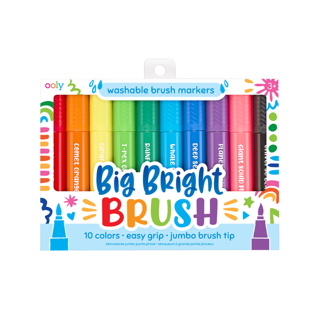 Big Bright Brush Markers by OOLY - HoneyBug 