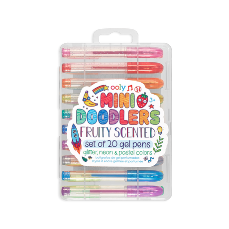 Mini Doodlers Scented Gel Pens - Set of 20 by OOLY - HoneyBug 