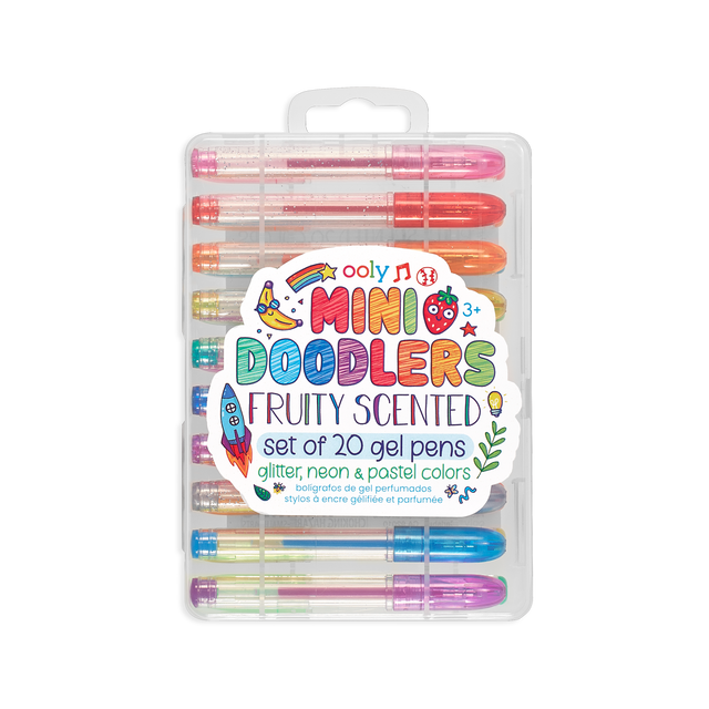 Mini Doodlers Scented Gel Pens - Set of 20 by OOLY - HoneyBug 