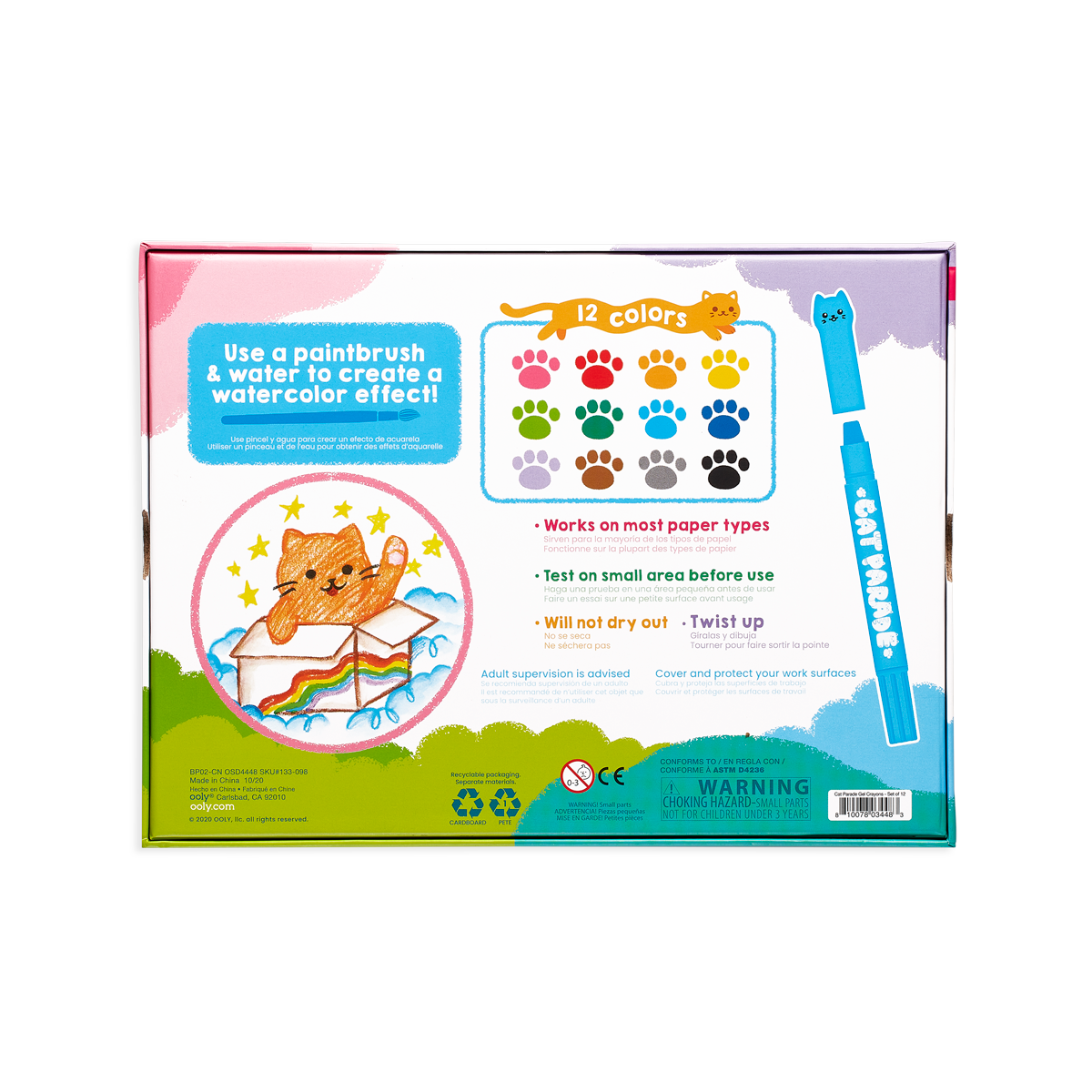 Cat Parade Gel Crayons by OOLY - HoneyBug 