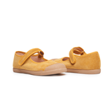 Corduroy Mary Jane Captoe Sneakers in Marygold by childrenchic - HoneyBug 