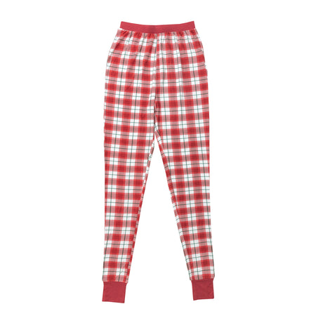 Adult Lounge Set - Holiday Red Plaid - HoneyBug 