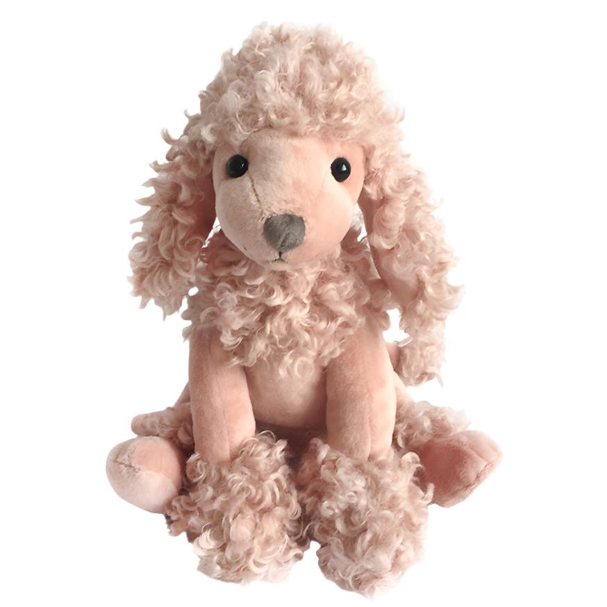 'Paris' Mauve Poodle Plush Toy - HoneyBug 